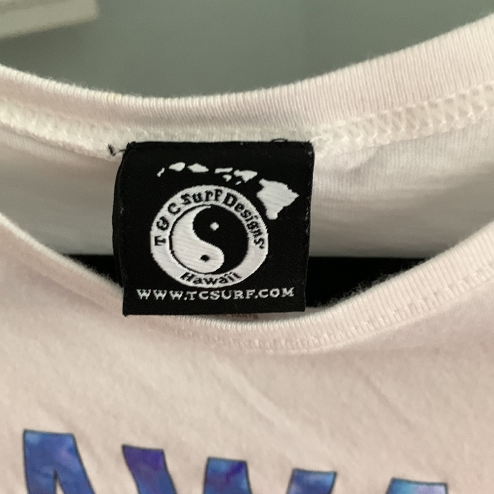 T & T surf designs Hawaii white T-shirt size extra large 100% cotton - Picture 2 of 4